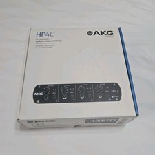 AKG HP4E 4-Channel Tabletop Stereo Headphone Amplifier Black TRS Headphone Jack