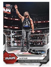 AJ Styles 2026 WWE Topps NOW Card 18 Presale
