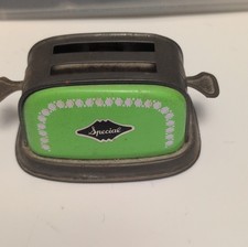 Special Vintage Tin Toy Toaster Green Collectible for 8-11 Years Decorative