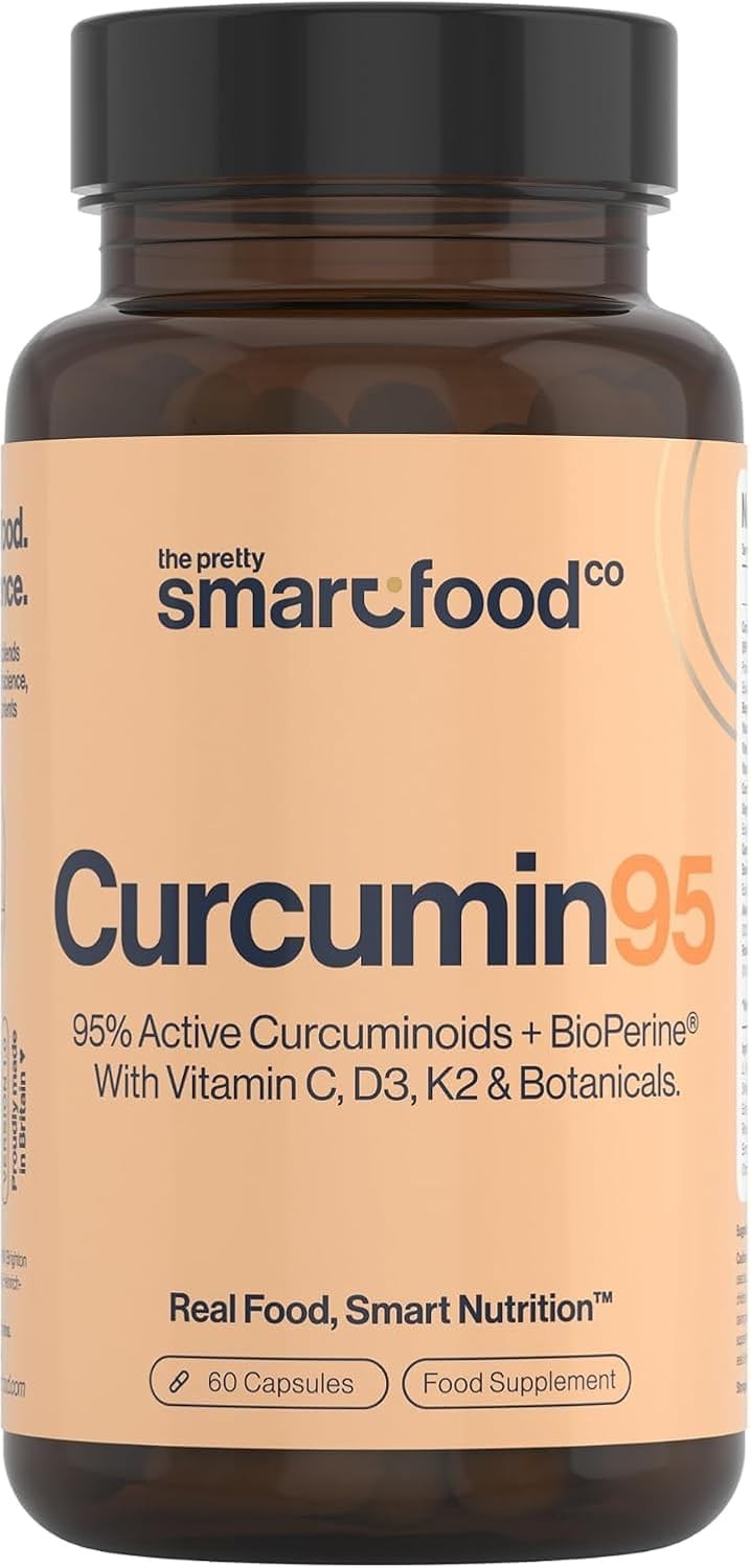The Pretty Smart Food Co Powerful Curcumin 95 & Bioperine - Turmeric Capsules High Strength With Black Pepper - High Absorption 95% Curcuminoids - Image 2