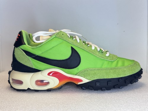 Nike Air Max Waffle SP Size 11.5 Action Green Black FV6946 301 New W/BOX