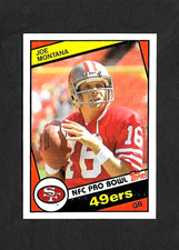 1984 TOPPS FOOTBALL SET-BREAK # 358 JOE MONTANA SAN FRANCISCO 49ers HOF EX-MT