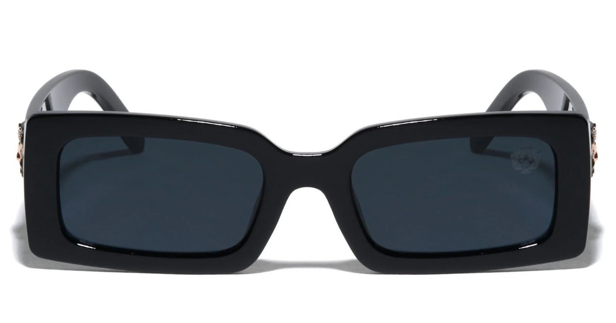 Occhiali Da Sole Uomo Modello Miami Square, Montatura Oversize Metallo E Plastica, Protezione UV400