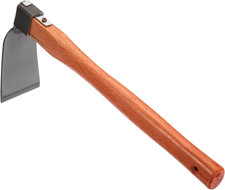 15" X 3" Hoe Garden Tool, Carbon Steel Anti-Rust Garden Hoe with Wood Handle Wel