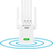 Amplificatore Wi-Fi Ripetitore Wi-Fi con 6 Antenne WiFi Repeater per 5.000 m²