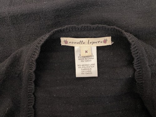 Hermoso Suéter NANETTE LEPORE Muy Sexy Damas Talla M - Imagen 4 de 4