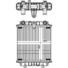 Mahle CR 1202 000P Kühler Motorkühlung für AUDI A6 C7 A7 4G2 4GC 4G5 4GD 4GH