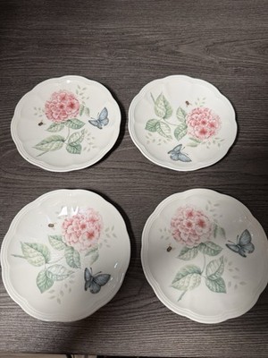 Lenox Butterfly Meadow  SET of 4 Party  Dessert Plate  6inch NEW