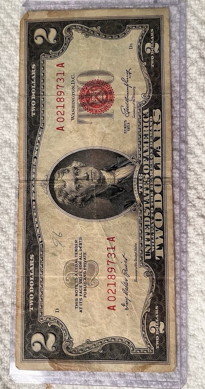 Two Dollar United States Note 1953
