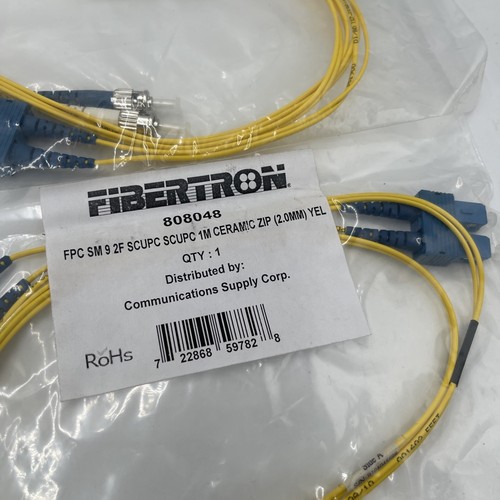 14 QTY Fibertron Fiber Optic Patch Cord Cables 807851 706884 808070 807850 - Picture 4 of 10