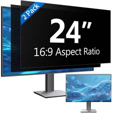  2 Pack 24 Inch Computer Privacy Screen Filter for Monitor 16:9 Aspect Ratio...