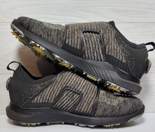 FOOTJOY Hyperflex BOA Wrapid Golf Shoes Men's Size 10.5W Black/Grey 51087 - Picture 6 of 8