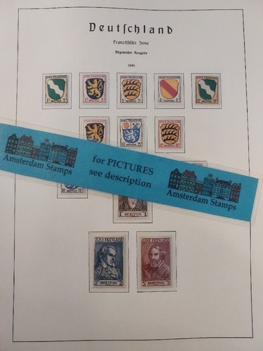 Germany France Zone very fine MNH!! Collection on pages incl much better TOP! - 第 1/1 張圖片