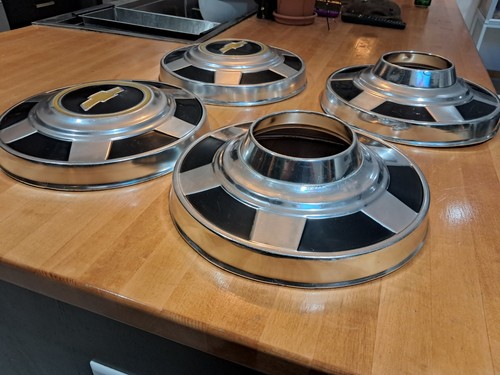 1973-1991 Chevrolet K30 Dana 60 4x4 1-Ton Truck 12" Dog Dish Hubcap Set of 4 - Picture 23 of 24