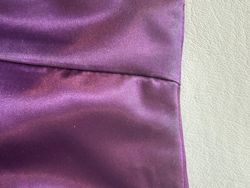 VTG Jessica McClintock Gunne Sax Satin Gown Size 5 Strapless Prom Formal Purple - Picture 15 of 16