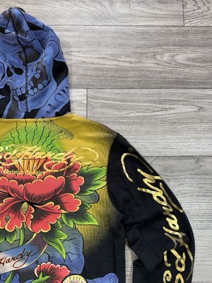 ED HARDY by Christian Audigier RHINESTONE & PATCHES EMBELLISHED