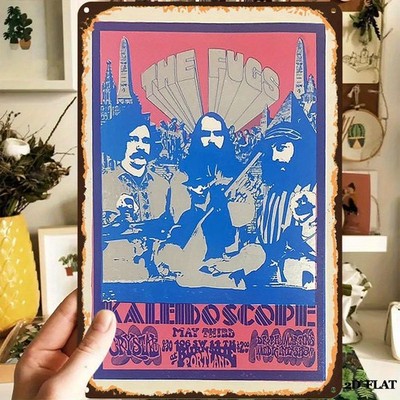 The Fugs Concert Kaleidoscope Event Tin Metal Signs Home Décor 8x12