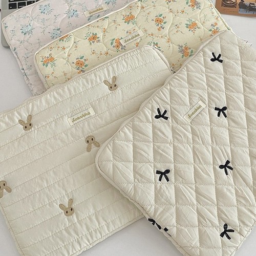 Cute Bow Floral Graphic Laptop Bag Tablet Sleeve Case 11 13 15 Inch For Lapt _mo - Bild 3 von 24