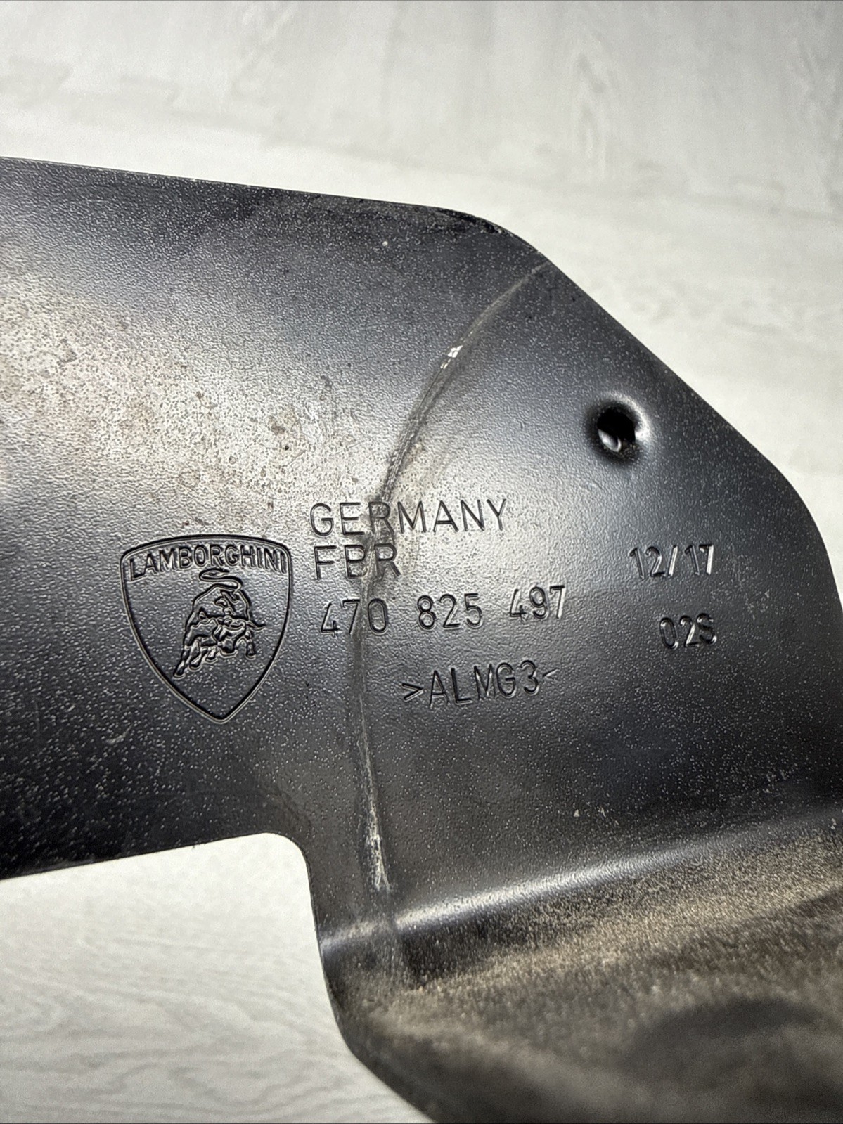 2018 LAMBORGHINI AVENTADOR S LP740-4 REAR EXHAUST HEATSHIELD BRACKET 470825497