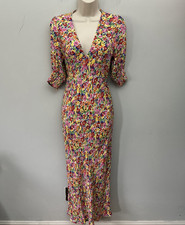 Rixo x Target Dress 2 Colorful Puff Sleeve Maxi Spring Garden Party Brunch Chic