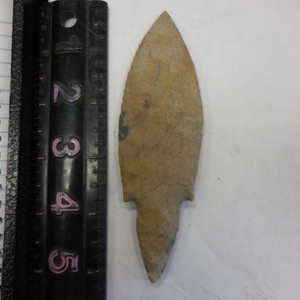 HORNSTONE TURKEYTAIL  POINT--CLASSIC FORM AND FLAKING