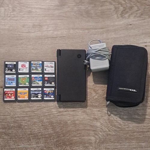 Nintendo DS Console Bundle w/ Wi-Fi, Charger, Case & 12 Games NTSC-U/C