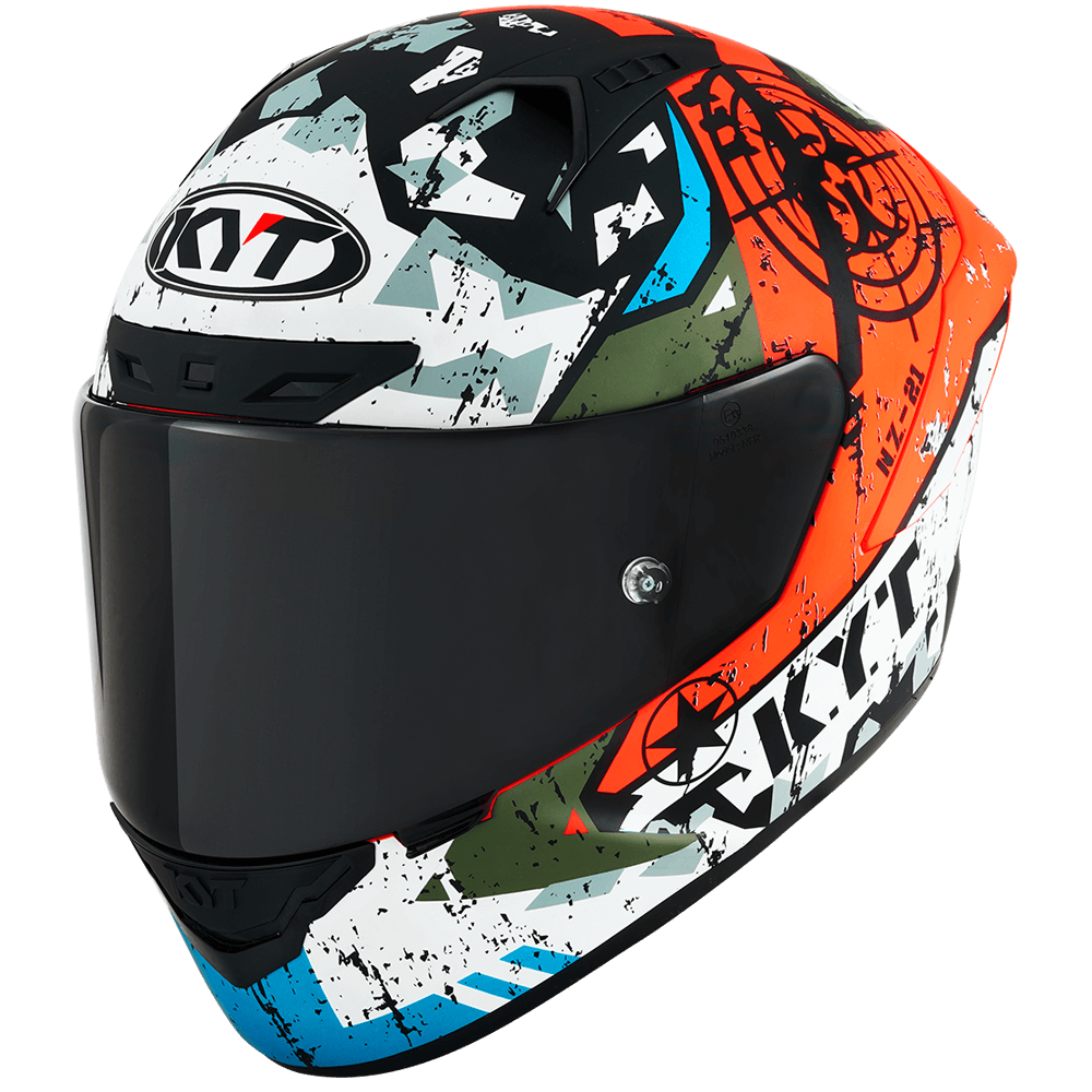 KYT NZ-RACE BLAZING Motorcycle Helmet, Red, Size L | eBay