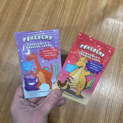 Combo Pokederp Pack 1&2 - Pokemon fan art Poke Derp Sealed 2 Packs