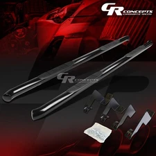 PAIR BLACK 3" SIDE RUNNING BOARD FOR 2005-2020 TOYOTA TACOMA EXTENDED/ACCESS CAB