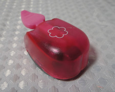 Flower Shape Pink Paper Craft Lever Punch Scrapbooking