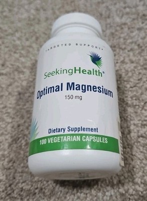 Seeking Health Optimal Magnesium Supplement 100 Veggie Caps - Exp 9/26 - NEW