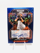 2022 Panini Prizm Draft Picks Trevor Martin Blue Disco  /25 Oklahoma State