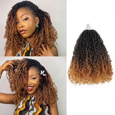 9 Packs Pre Looped Yanky Twist Crochet Hair 10in 1B/4/30