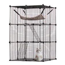 VEVOR Large 3-tier Cat Cage 28 x 28 x 41