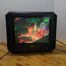 RCA 14F514T TruFlat 14"Stereo CRT TV Control Video Gaming Retro Television