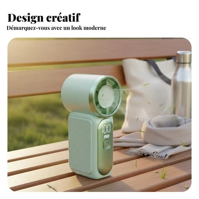 Mini Ventilateur à Main Longue Autonomie Ventilateur USB Haute Vitesse - Bild 1 von 4