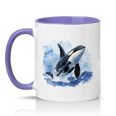 Orca Wal Unisex 11 Unzen Keramiktasse Ozean Wildtiere Geschenk für Sie & Ihn