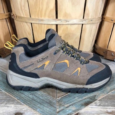 L.L. Bean Trail Model Tan Suede Mesh Waterproof Hiking Shoes Womens Size 10