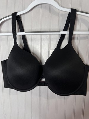 Auden Bra Womens 40D Black Push Up Light Lift Plunge Padded Underwire NEW