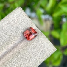 1.75 Cts Natural SI Pink Malaya Garnet 7mm Octagon Cut Loose Gemstones Tanzania