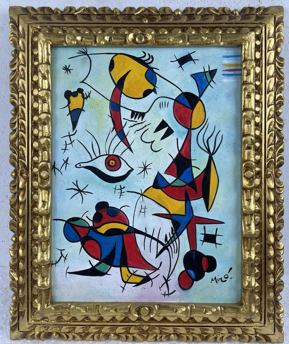 Las mejores ofertas en Joan MIRO pintura al óleo lienzo arte