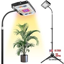 Grow Light with Stand, Full Spectrum LED Floor Plant Light for One Head Black