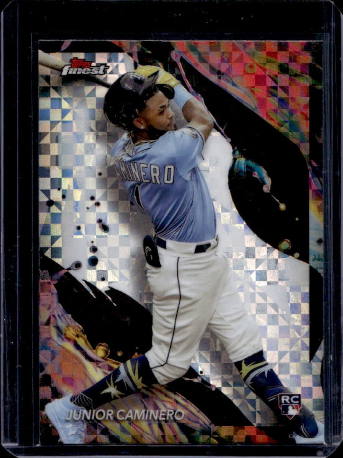 2024 Finest Junior Caminero RC Checkerboard Refractor Rookie #198 Rays