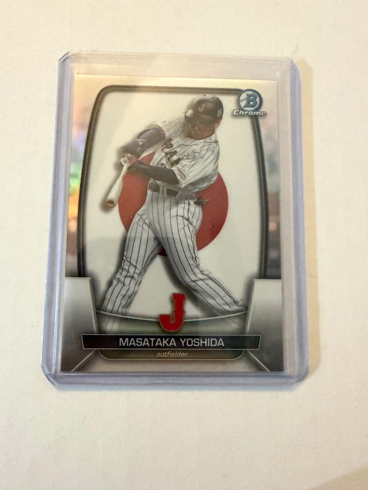 2023 Bowman Chrome WBC Flag Refractor Variations  #WBC-47 Masataka Yoshida /499