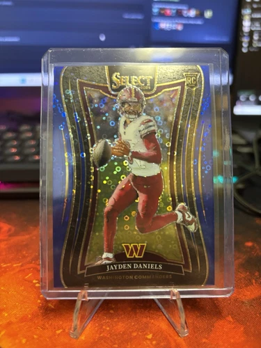 2024/25 Panini Select Jayden Daniels Blue Disco Prizm Suite Level RC 25/25