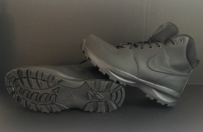 New Men s 11.5 - Nike - Manoa - Leather Boots - Style HF7095-001 Black