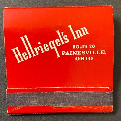 Hellriegel's Inn Painesville, OH Half Full (-2) Matchbook c1950-60's