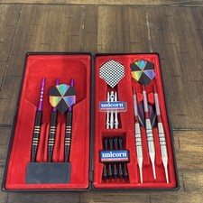 1997 Vintage Unicorn England Dart Set 6 