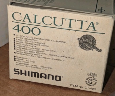 Shimano Calcutta 400 fishing Reel Made In Japan BOX Tool Oil