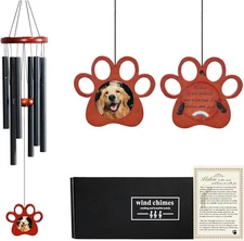 *NIB* Pet Memorial Wind Chime for Dog / Cat 28" ~ Rainbow Bridge ~ Sympathy Gift